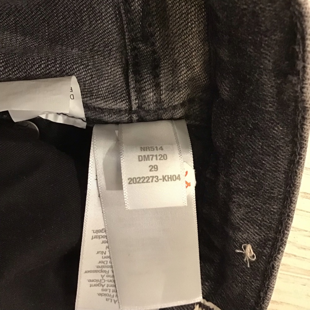 Madewell Stovepipe 29 Women's Jeans Raw Hem Faded Black Mid Rise Slim Straight - Picture 14 of 16